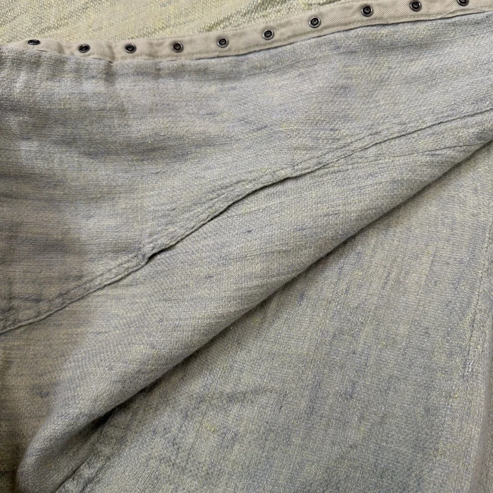 FLAX Linen Snap Front Jacket Size Medium